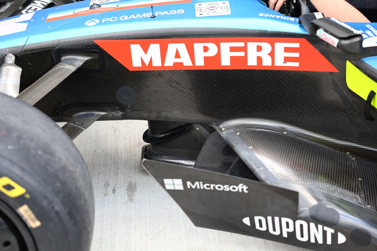 Alpine A522 sidepod detail