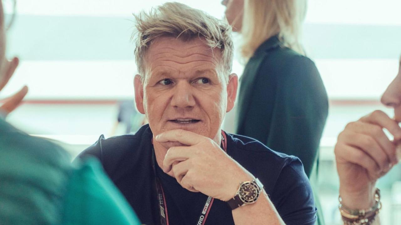 Celebrity chef Gordon Ramsay was seen at the Red Bull Racing paddock with his daughter