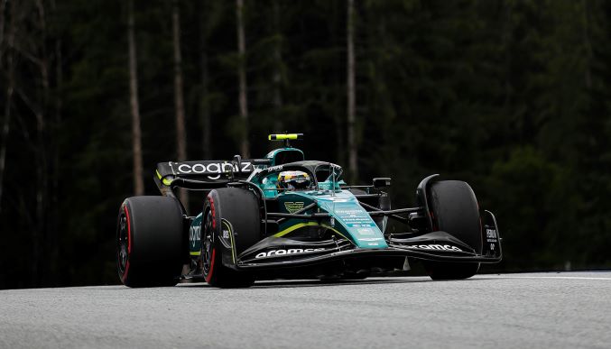 Aston Martin Aramco Cognizant F1 Austrian GP sprint race – will challenge again tomorrow