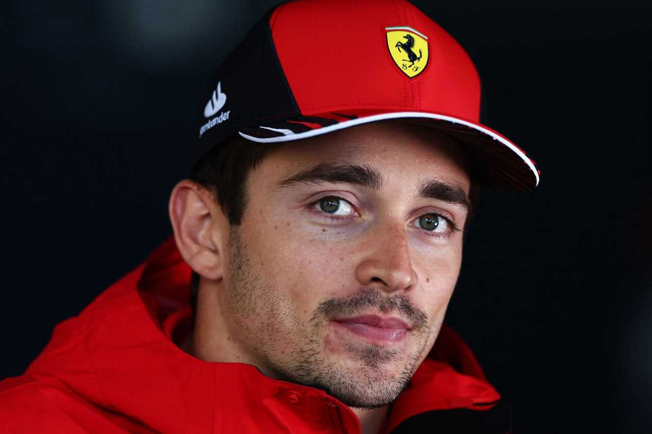 Ferrari driver Charles Leclerc speaks to the media ahead of the 2022 F1 Austrian GP (Photo by Clive Rose/Getty Images)