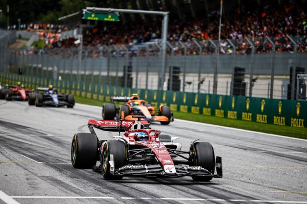 Alfa Romeo F1 Team ORLEN Austria GP sprint race - good pace today