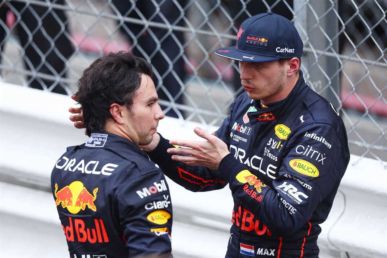 Sergio Perez and Max Verstappen at the F1 Grand Prix of Monaco