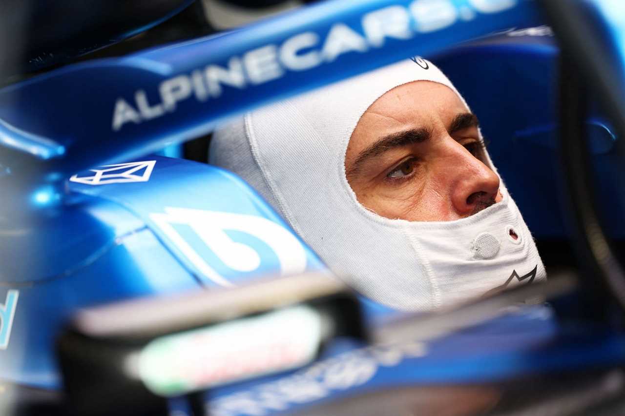 Fernando Alonso photographed during the 2022 F1 British GP weekend (Photo by Clive Rose/Getty Images)