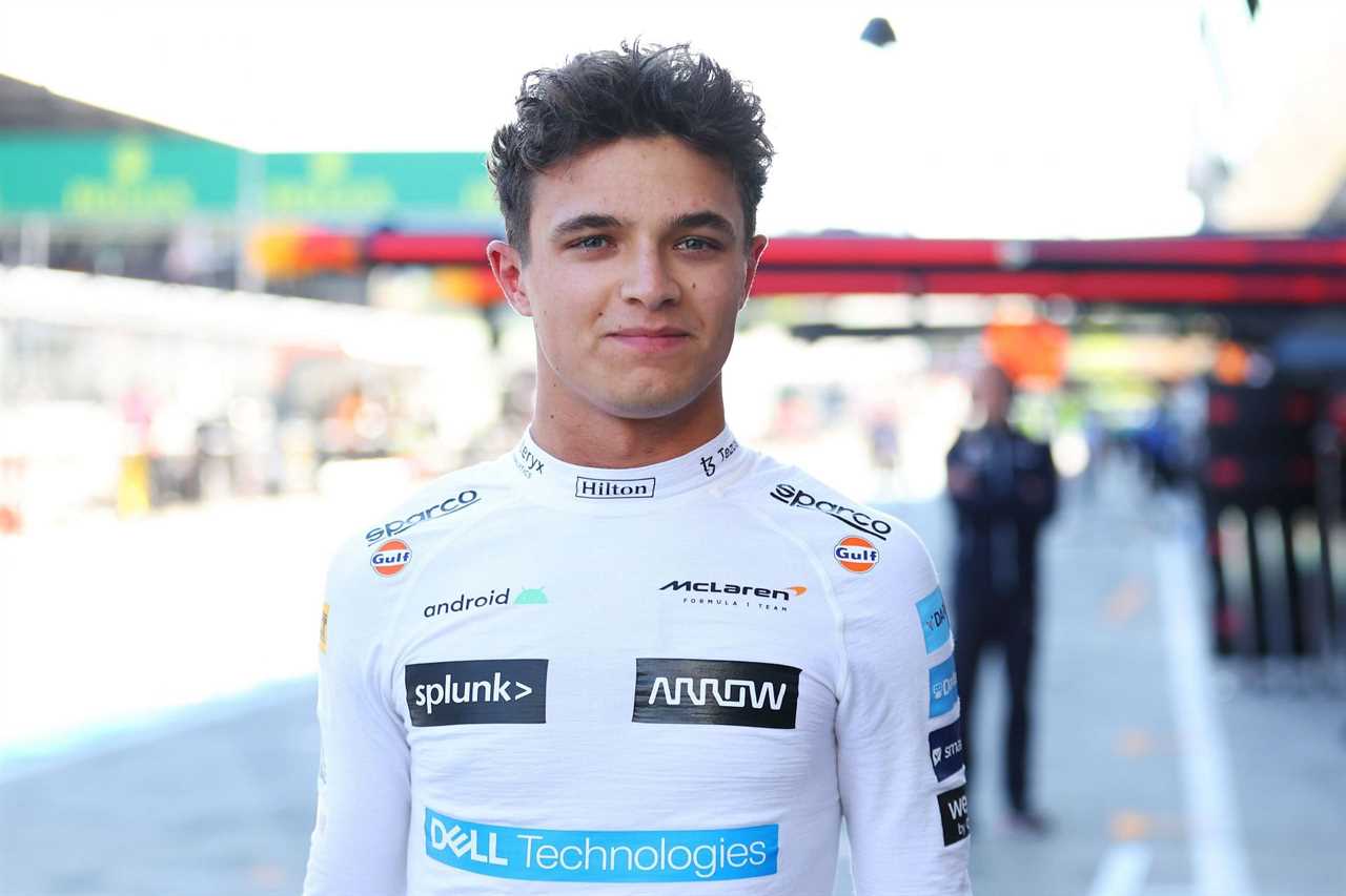 Lando Norris walks in the pitlane during qualifying ahead of the F1 Grand Prix of Austria at Red Bull Ring on July 08, 2022, in Spielberg, Austria (Photo by Bryn Lennon/Getty Images)