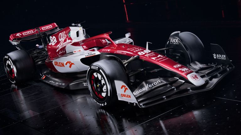 Formula 1: Alfa Romeo reveal eye-catching livery of red and white – the last car on 2022 grid