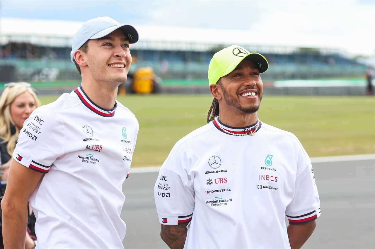 Lewis Hamilton (right) has suffered with a bad back as a result of the porpoising