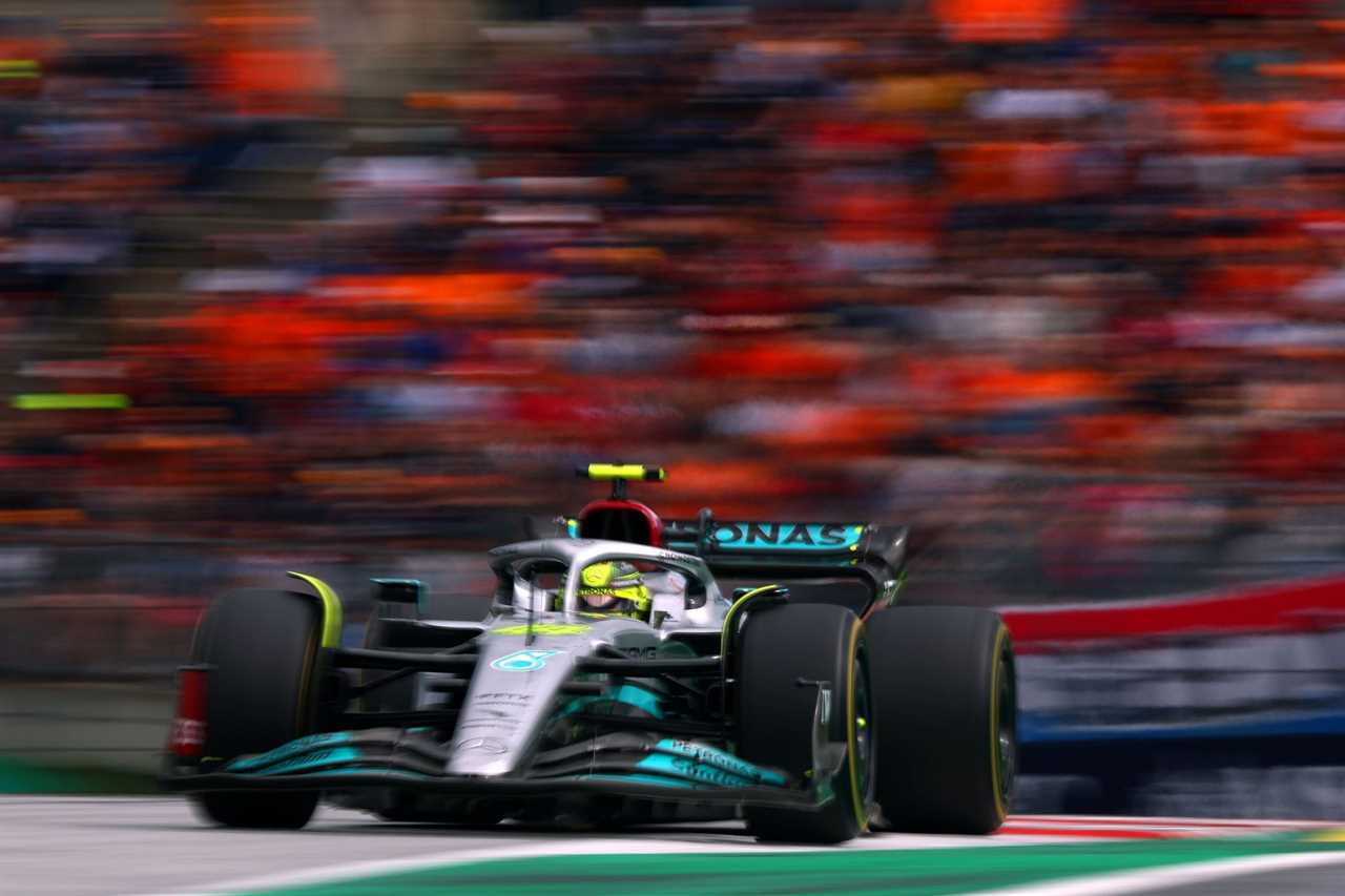 F1 Grand Prix of Austria - The Mercedes W13 at the Red Bull Ring