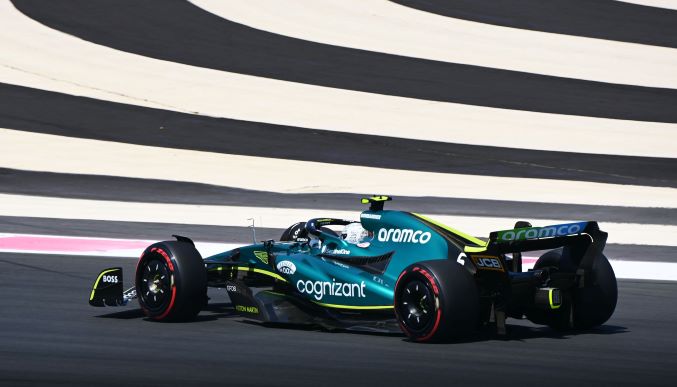 Aston Martin Aramco Cognizant F1 French GP practice - good, hot day