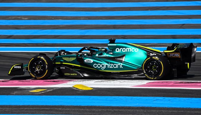 Aston Martin Aramco Cognizant F1 French GP practice – good, hot day