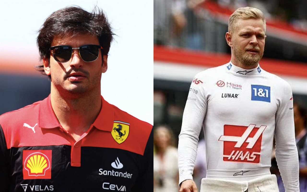 Carlos Sainz (left) and Kevin Magnussen (right)