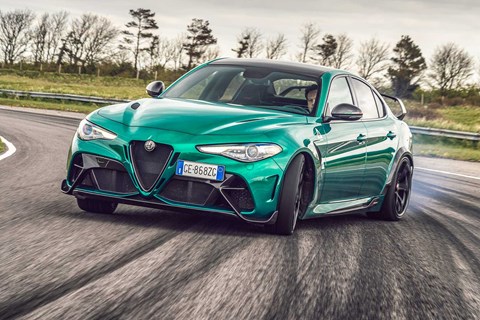 Alfa Giulia GTAm sideways