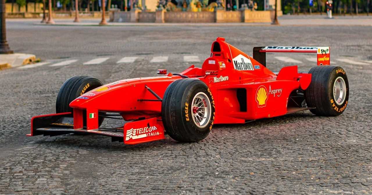 Schumacher Ferrari F300 Auction Front Quarter View Outside