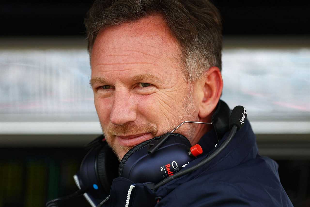 Red Bull Racing Team Principal Christian Horner looks on from the pitwall during practice ahead of the F1 Grand Prix of Great Britain at Silverstone on July 01, 2022 in Northampton, England. (Photo by Clive Rose/Getty Images)