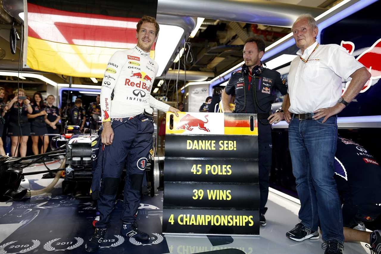 F1 Grand Prix of Abu Dhabi - Sebastian Vettel with his former team.