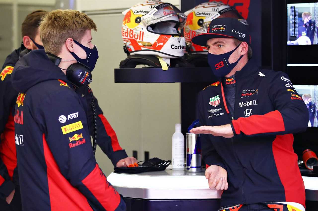 Max Verstappen (right) hoped Juri Vips (left) would get another chance from the Red Bull