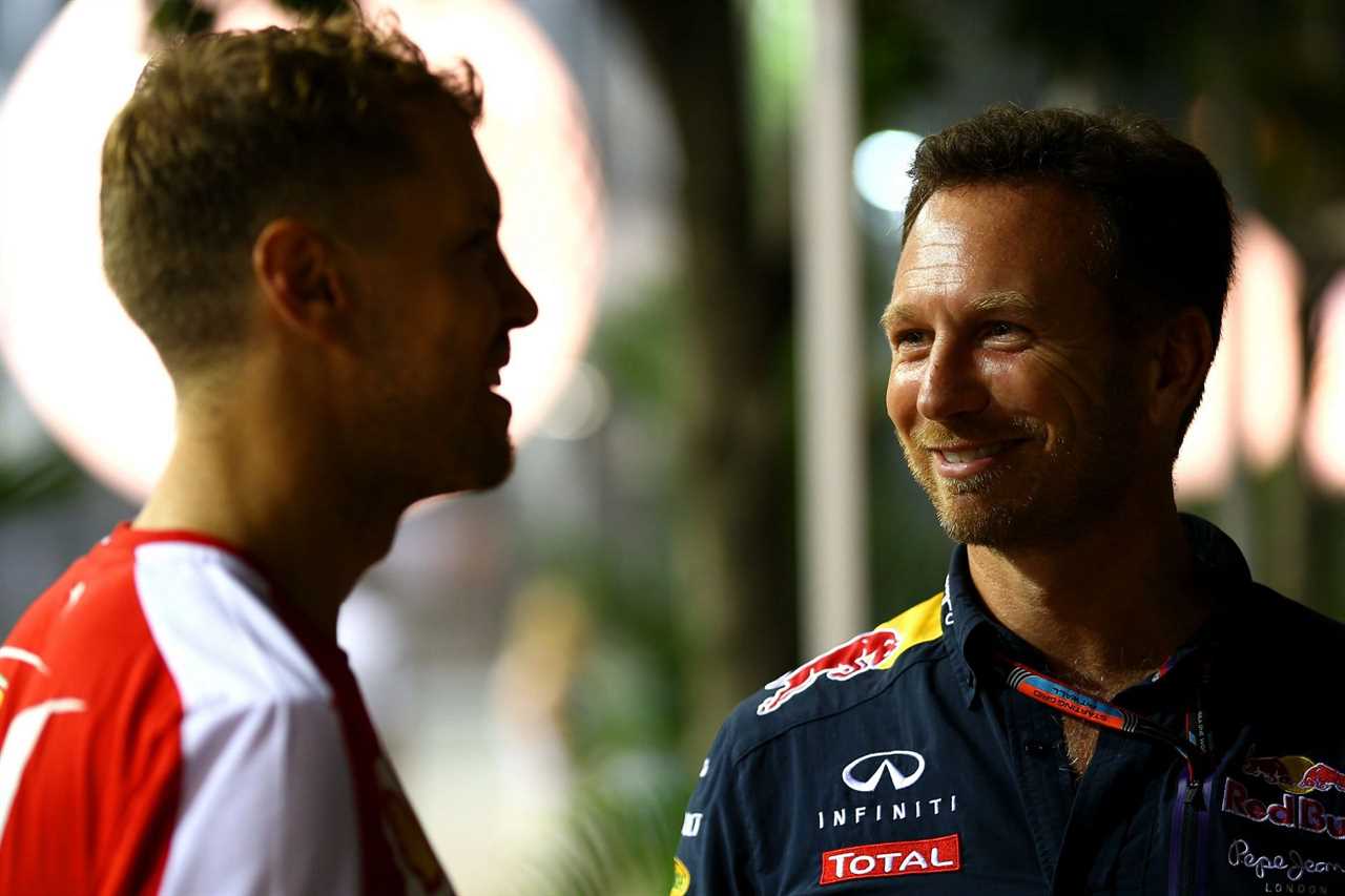 Sebastian Vettel's journey with Red Bull started with a crash helmet deal