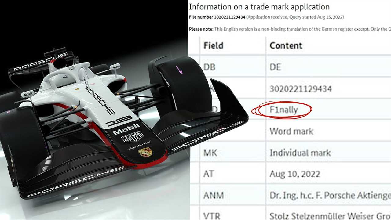 Porsche Just Quietly Trademarked "F1nally", Hinting At Grid Entry
