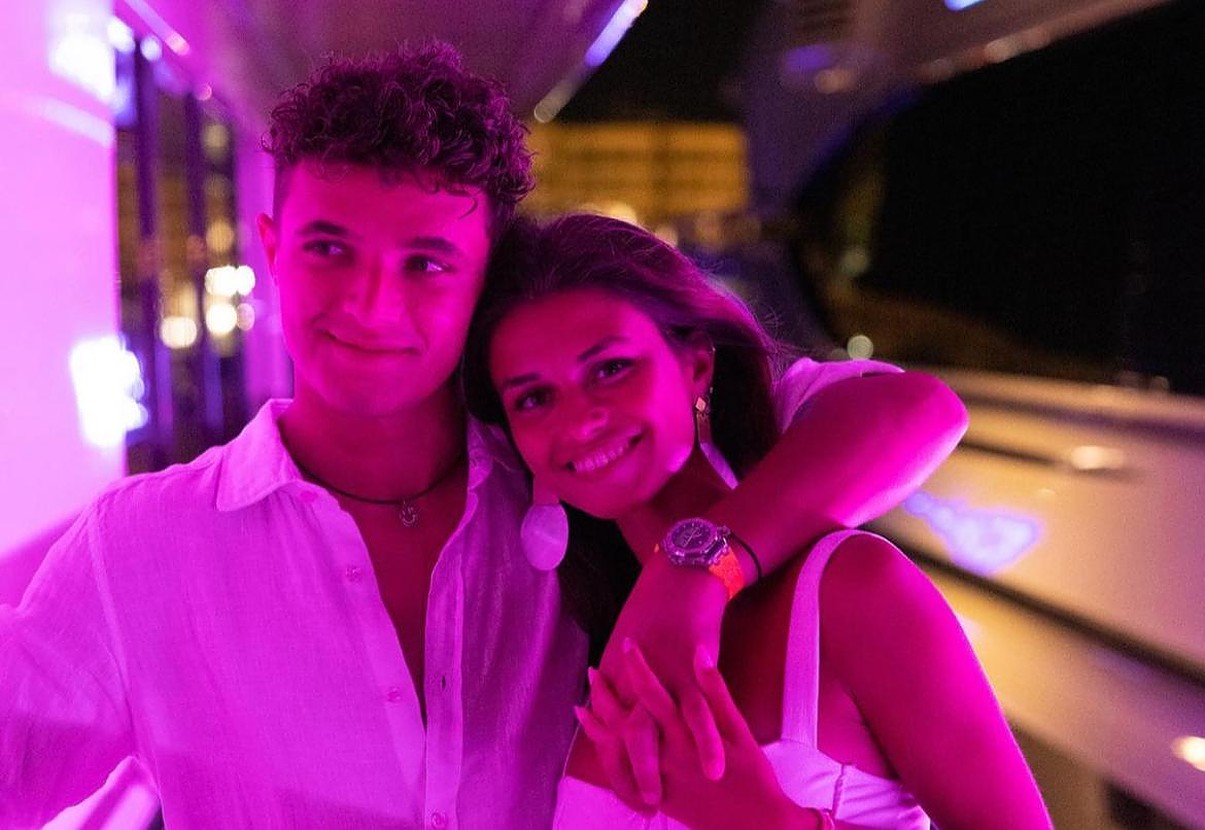 Lando Norris photographed with his model girlfriend in Spain after 1-year anniversary