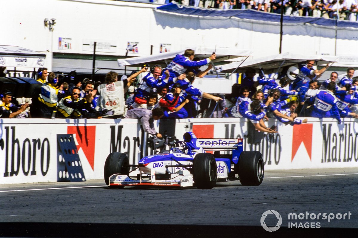 Hill didn't get the win Arrows craved, but came very close at the Hungaroring in 1997