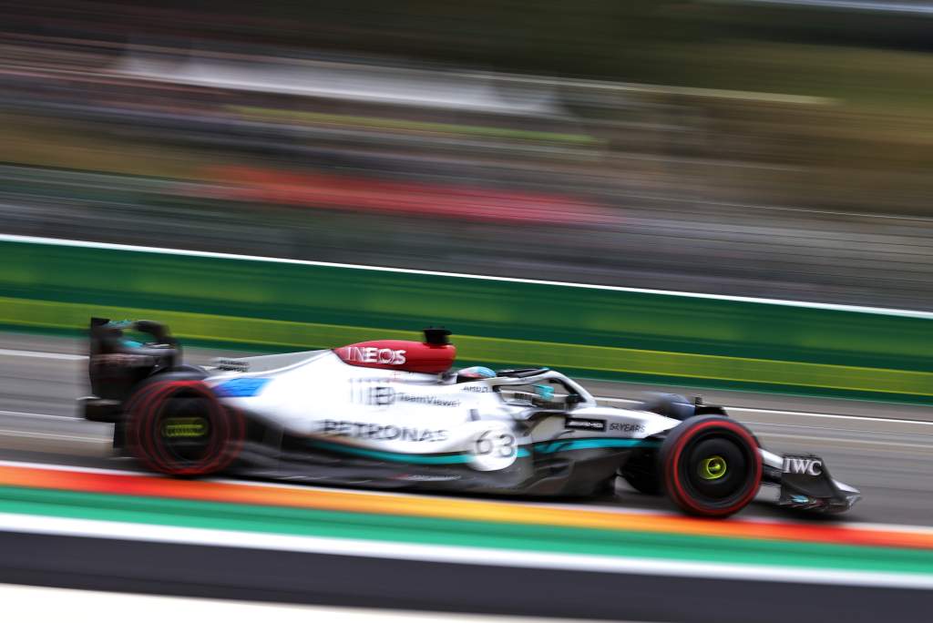 George Russell Mercedes F1 Belgian GP Spa Francorchamps