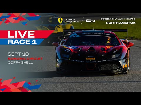 Ferrari Challenge North America Coppa Shell – Sonoma Circuit, Race 1