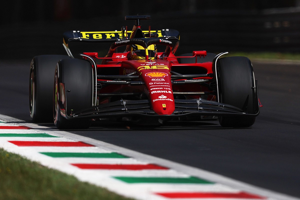 Leclerc pips Sainz by 0.077s for Ferrari FP1 1-2