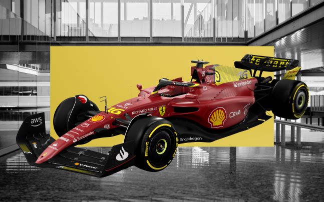 A splash of yellow for Scuderia Ferrari to celebrate its origins and the Italian Grand Prix