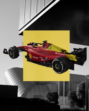 A splash of yellow for Scuderia Ferrari to celebrate its origins and the Italian Grand Prix