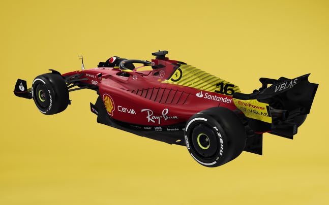 A splash of yellow for Scuderia Ferrari to celebrate its origins and the Italian Grand Prix