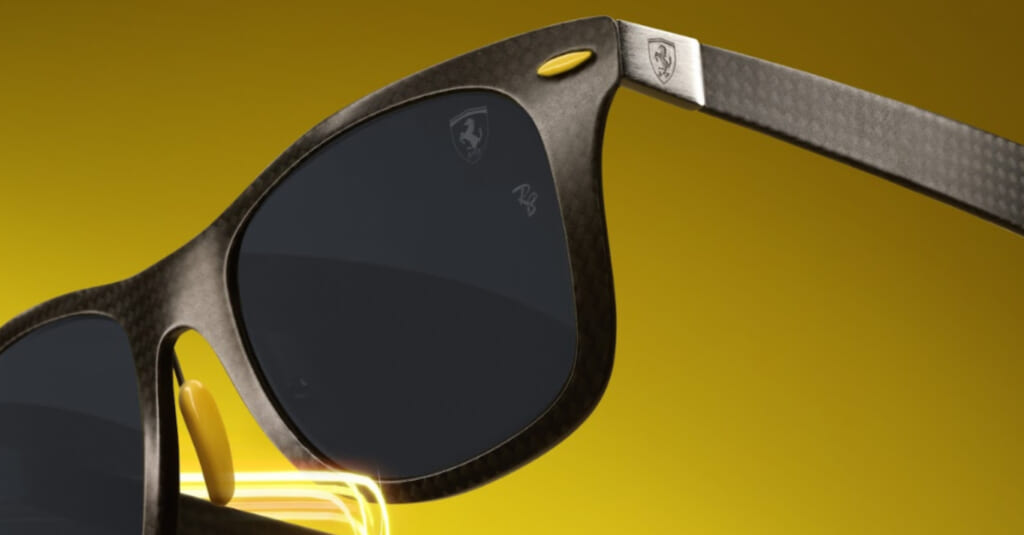 Ray-Ban Celebrates Ferrari's 75th Anniversay With Sleek Carbon-Fiber Wayfarers