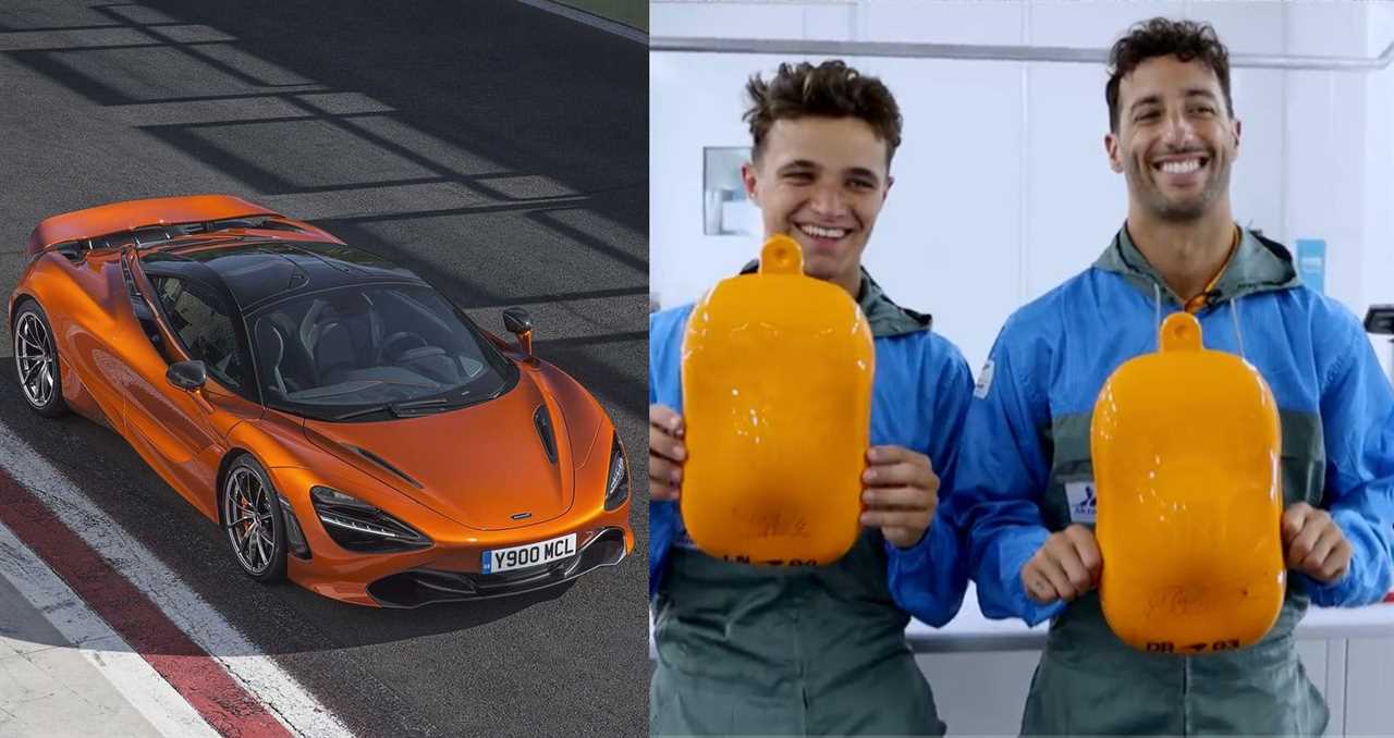 McLaren 720S Lando Norris Daniel Ricciardo Mixing Papaya Orange