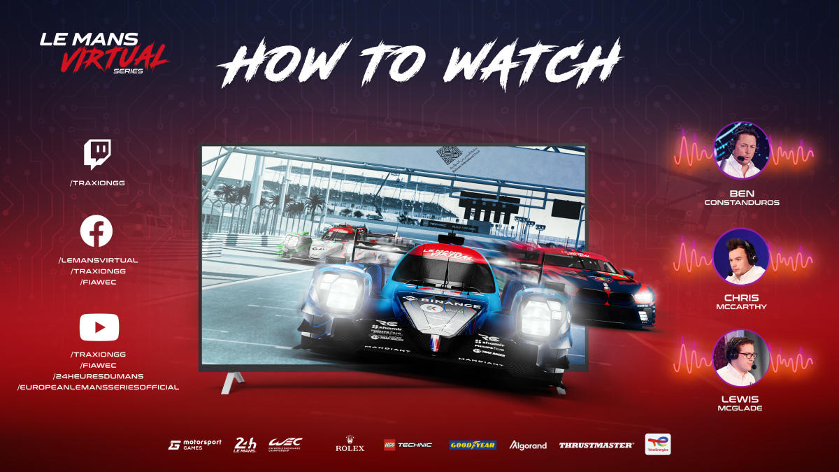 Where To Watch the Le Mans Virtual Series by Motorsport Games First Round Action