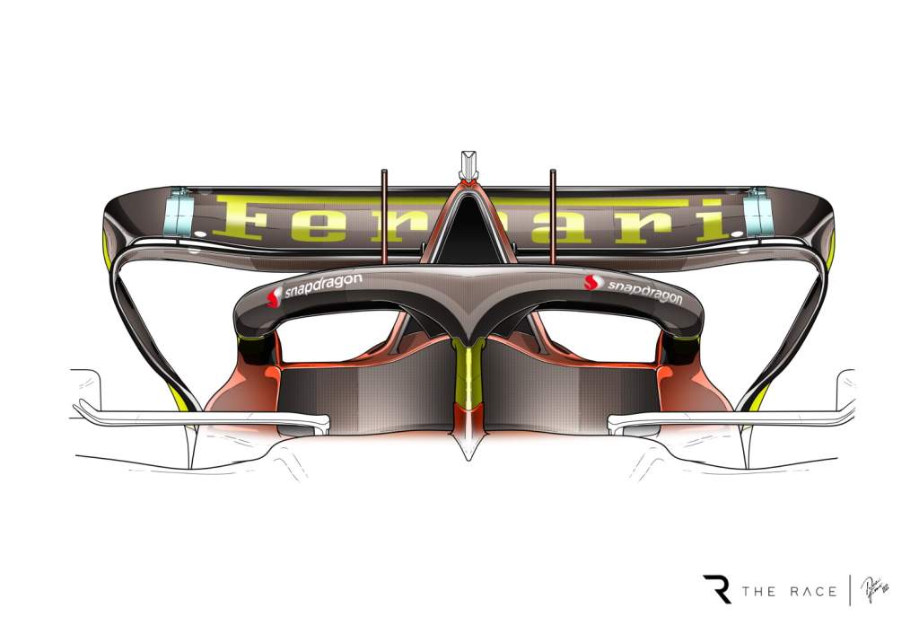 Ferrari F1 rear wing