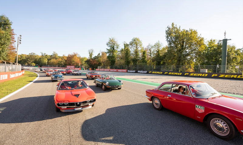 Alfa Romeo takes to Monza to commemorate a century of the circuit
