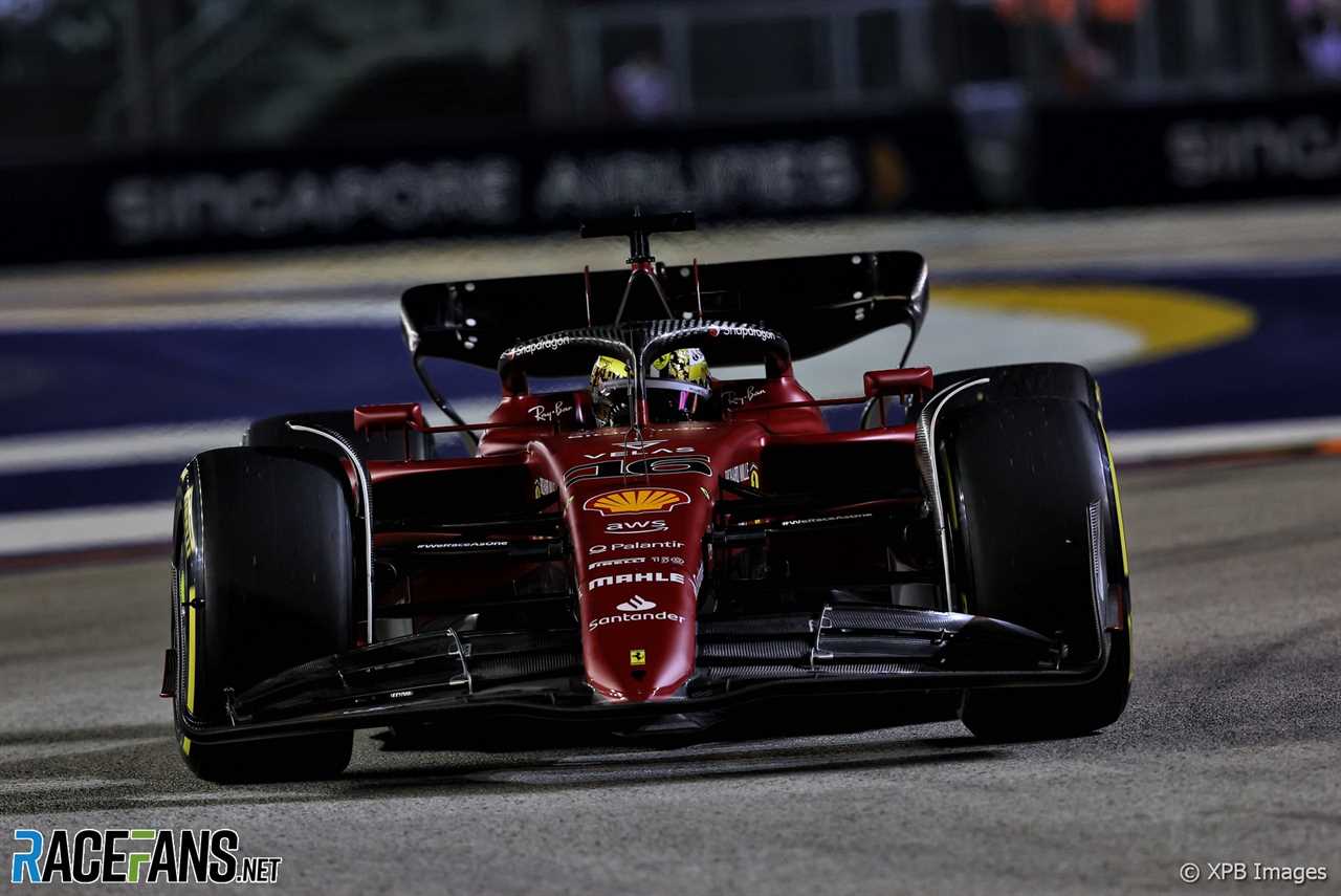 Carlos Sainz Jnr, Ferrari, Singapore, 2022