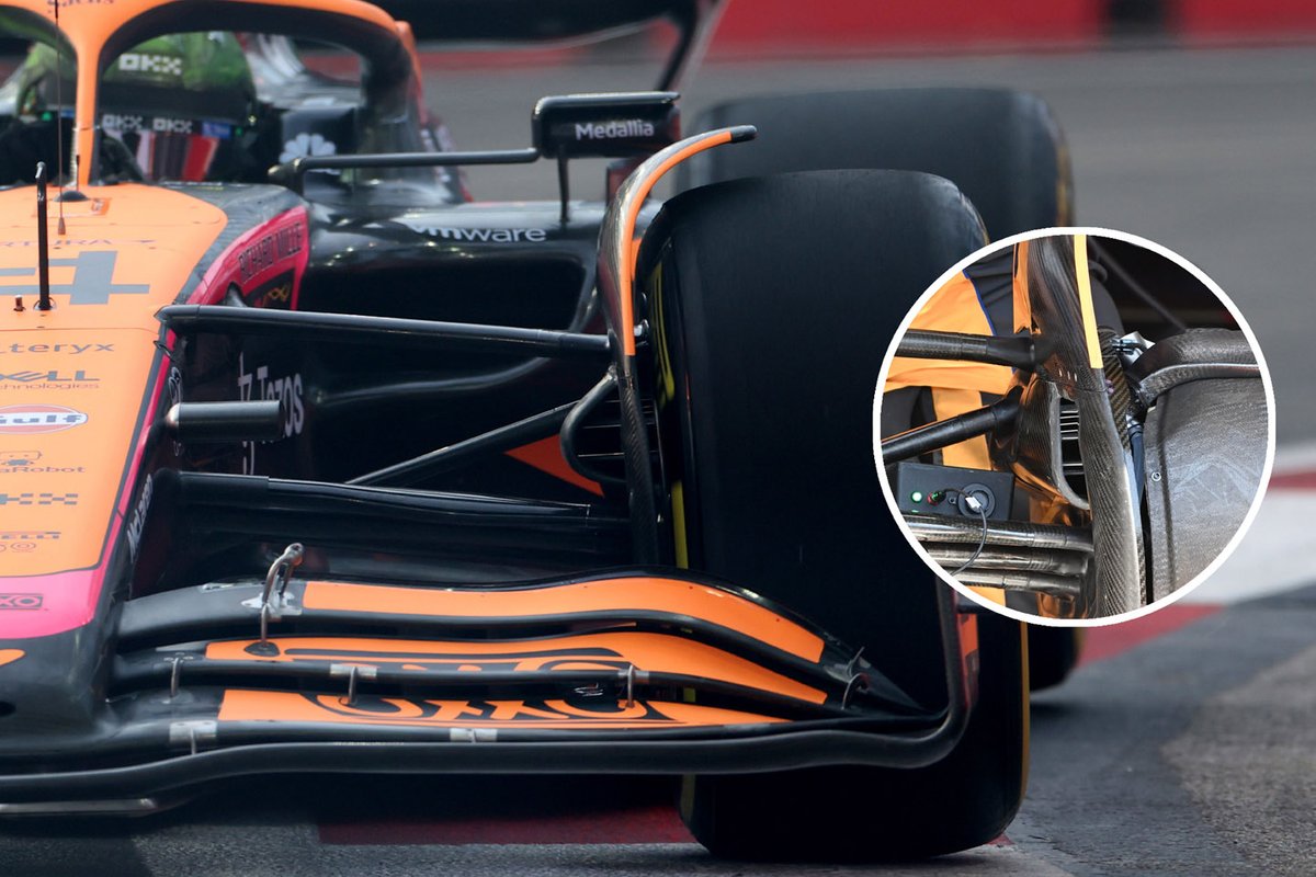 McLaren MCL36 front brake duct inlet comparison