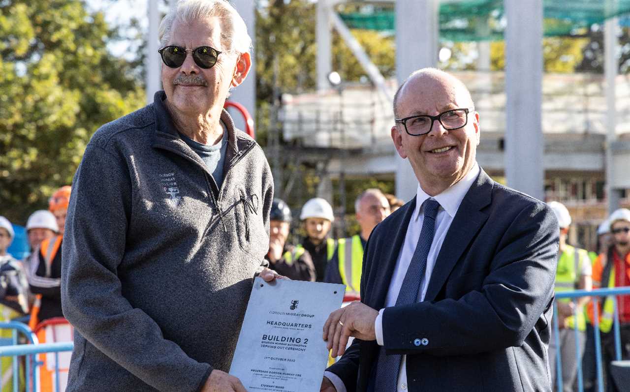 Gordon Murray Surrey HQ topping out ceremony