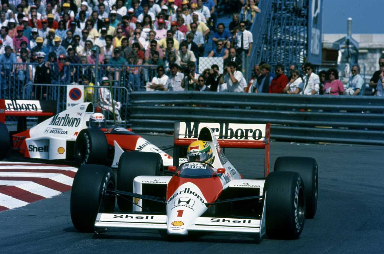 Ayrton Senna Alain Prost McLaren F1