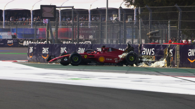 MUST-SEE: Ferrari driver Charles Leclerc walks away from heavy FP2 crash in Mexico City