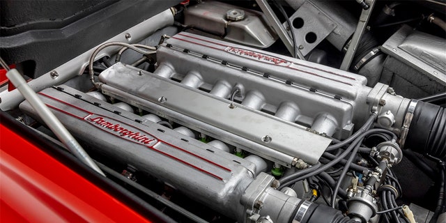 The Diablo's V12 was rated at 485 hp when new.