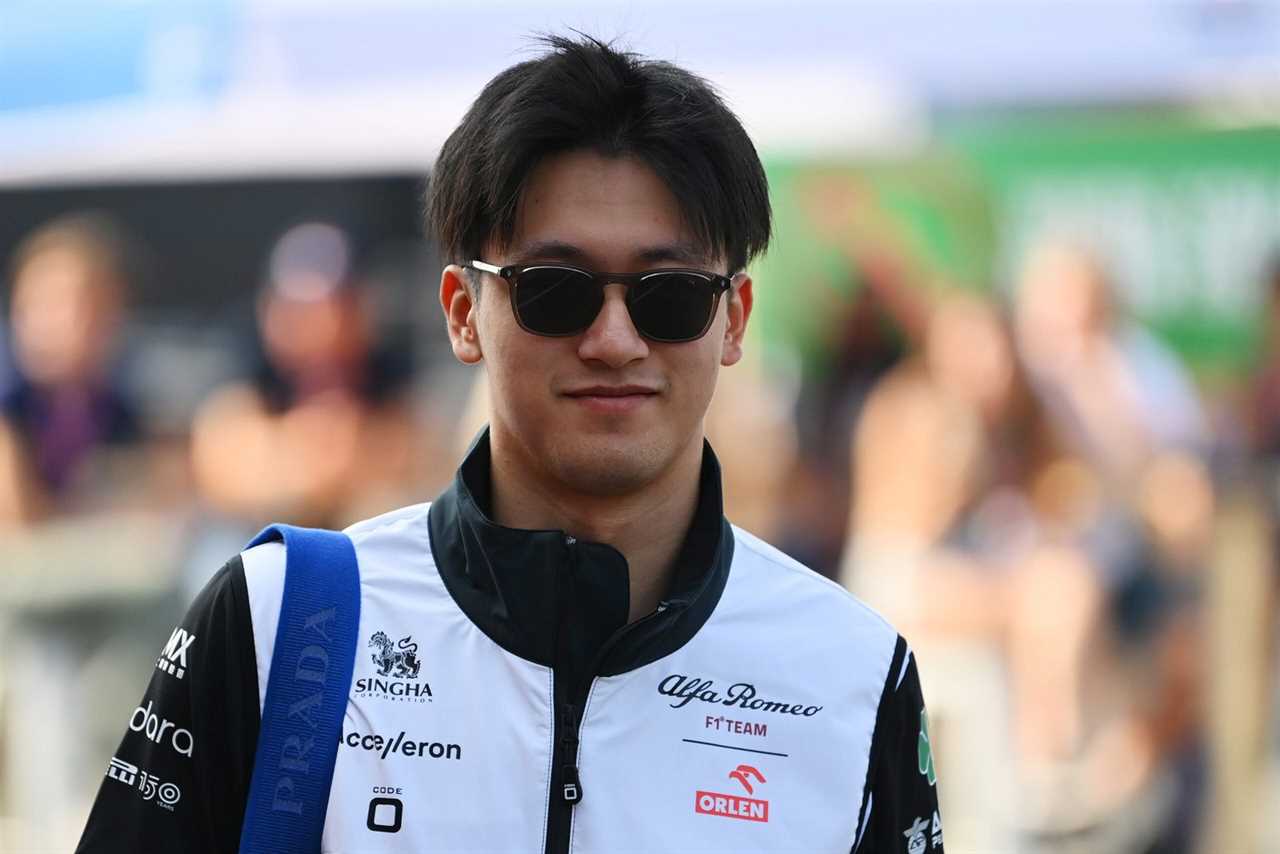 Zhou Guanyu in the Dutch GP paddock