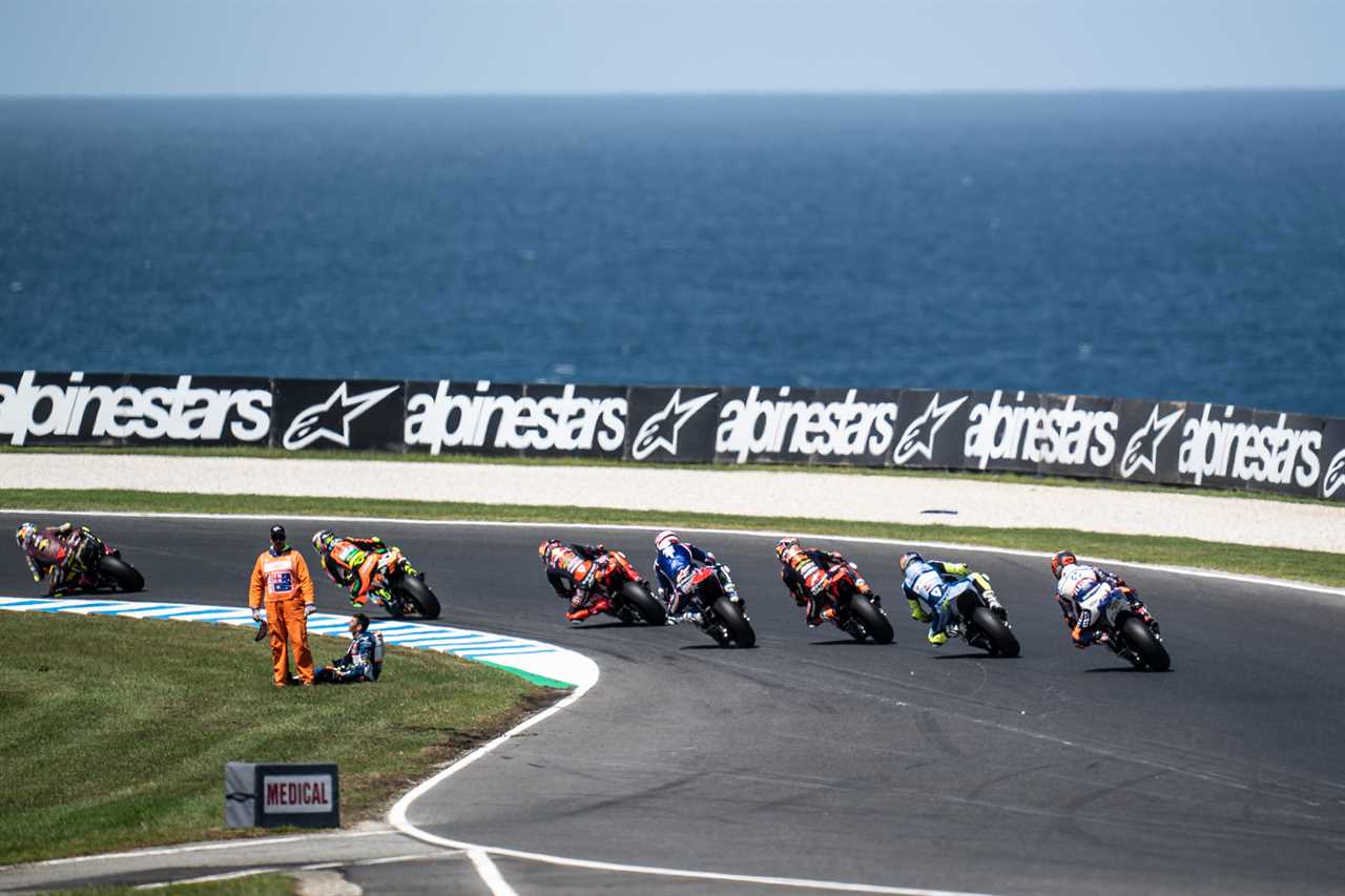 Jorge Navarro Moto2 crash Phillip Island MotoGP