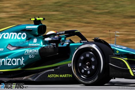 Sebastian Vettel, Aston Martin, Circuit de Catalunya, 2022