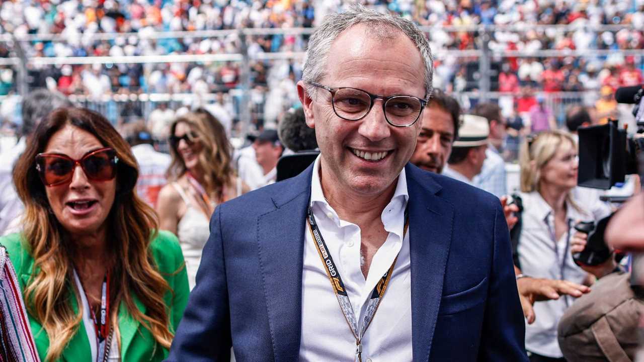 Stefano Domenicali smiling on the grid in Miami. United States, May 2022.