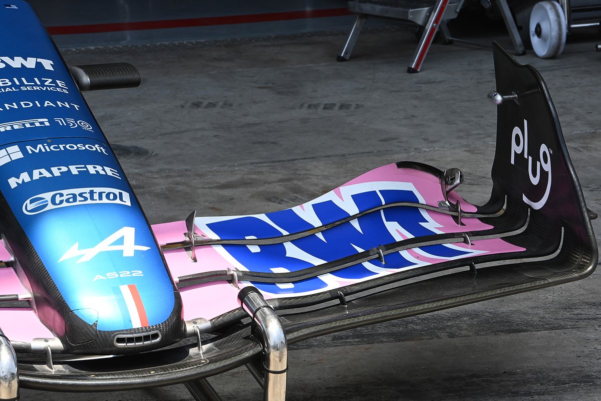 Alpine A522 front wing detail