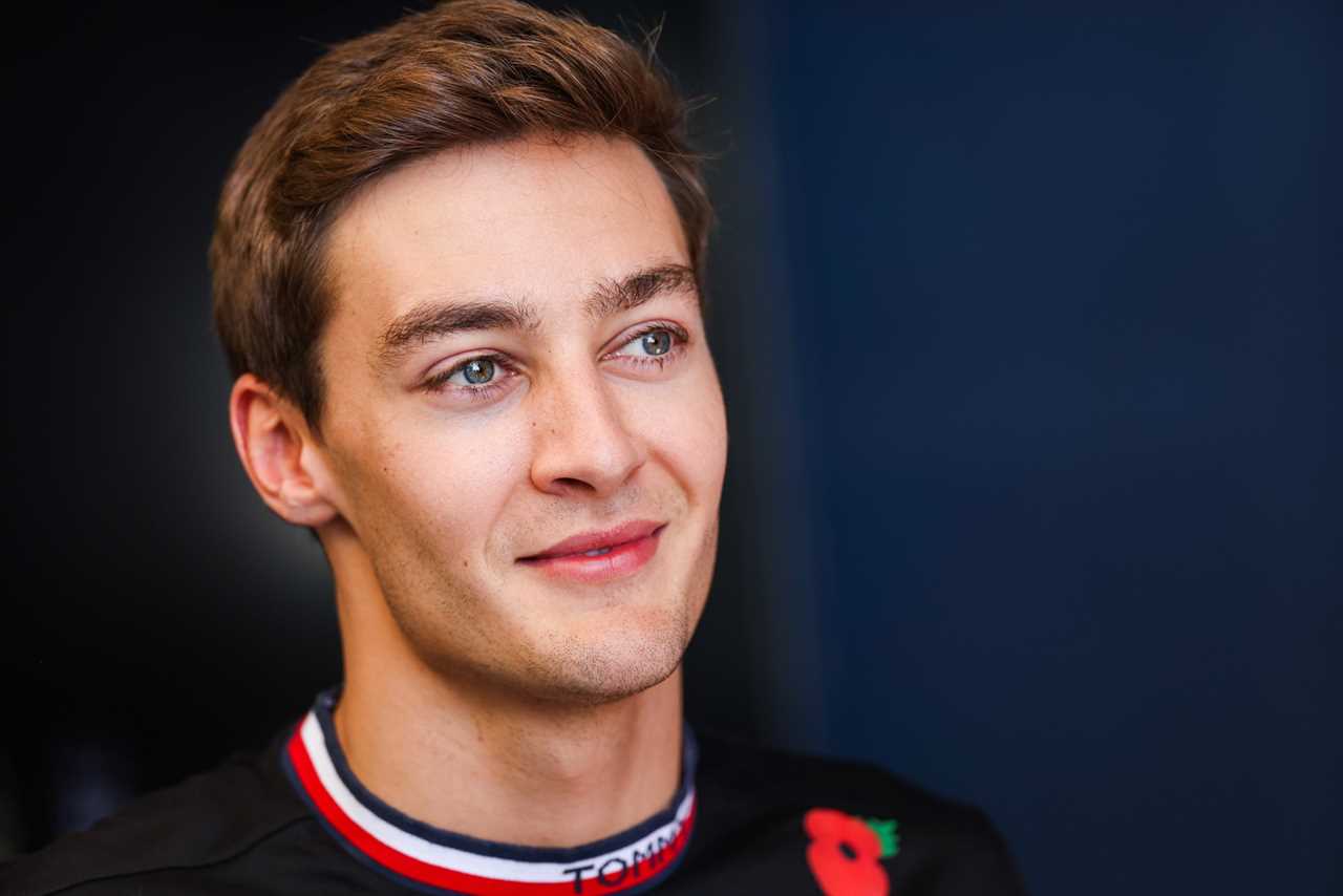 SAO PAULO, BRAZIL - NOVEMBER 10: George Russell of Mercedes and Great Britain during previews ahead of the F1 Grand Prix of Brazil at Autodromo Jose Carlos Pace on November 10, 2022 in Sao Paulo, Brazil. (Photo by Peter J Fox/Getty Images)