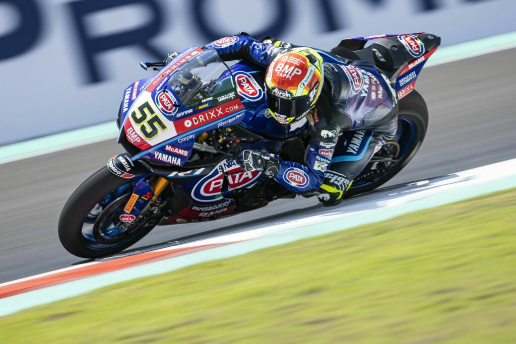 Andrea Locatelli (55). Photo courtesy Yamaha.