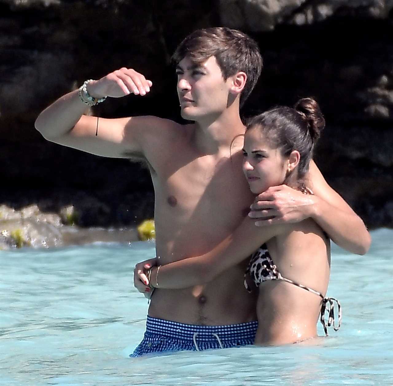 In February last year, Russell and Carmen were spotted on a dream holiday in St Barths