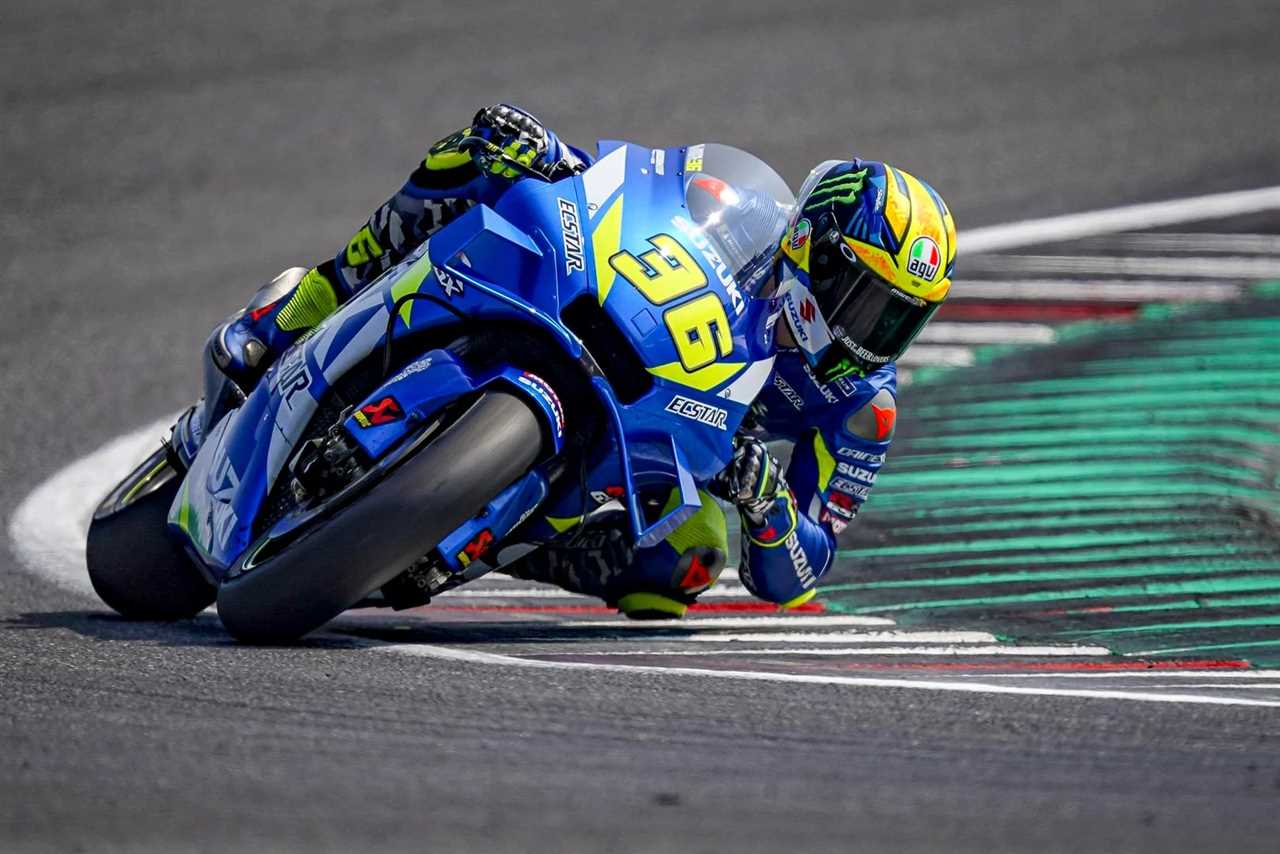 Joan Mir testing at MotoGP Misano