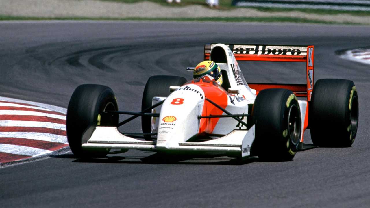 Ayrton Senna driving the MP4/8. Montreal, F1 June 1993.